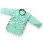 Elegant Ethnic Silk Set with Shoes for Baby Boys (3-6 Months)