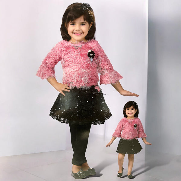 Chic Party Wear Set for Girls – Imported Fabric