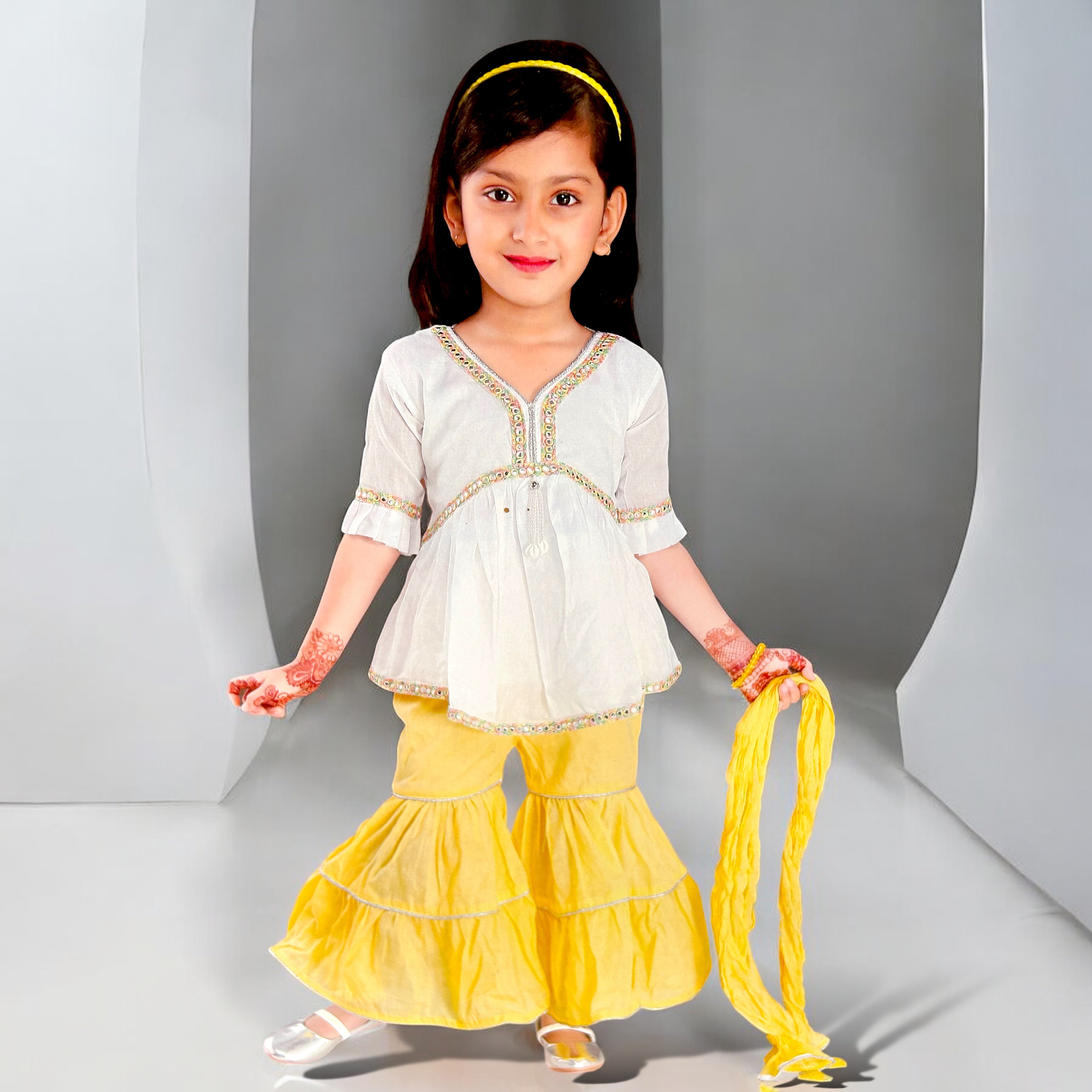 Chic Cotton Sahara Set for Girls - ShoppingMood