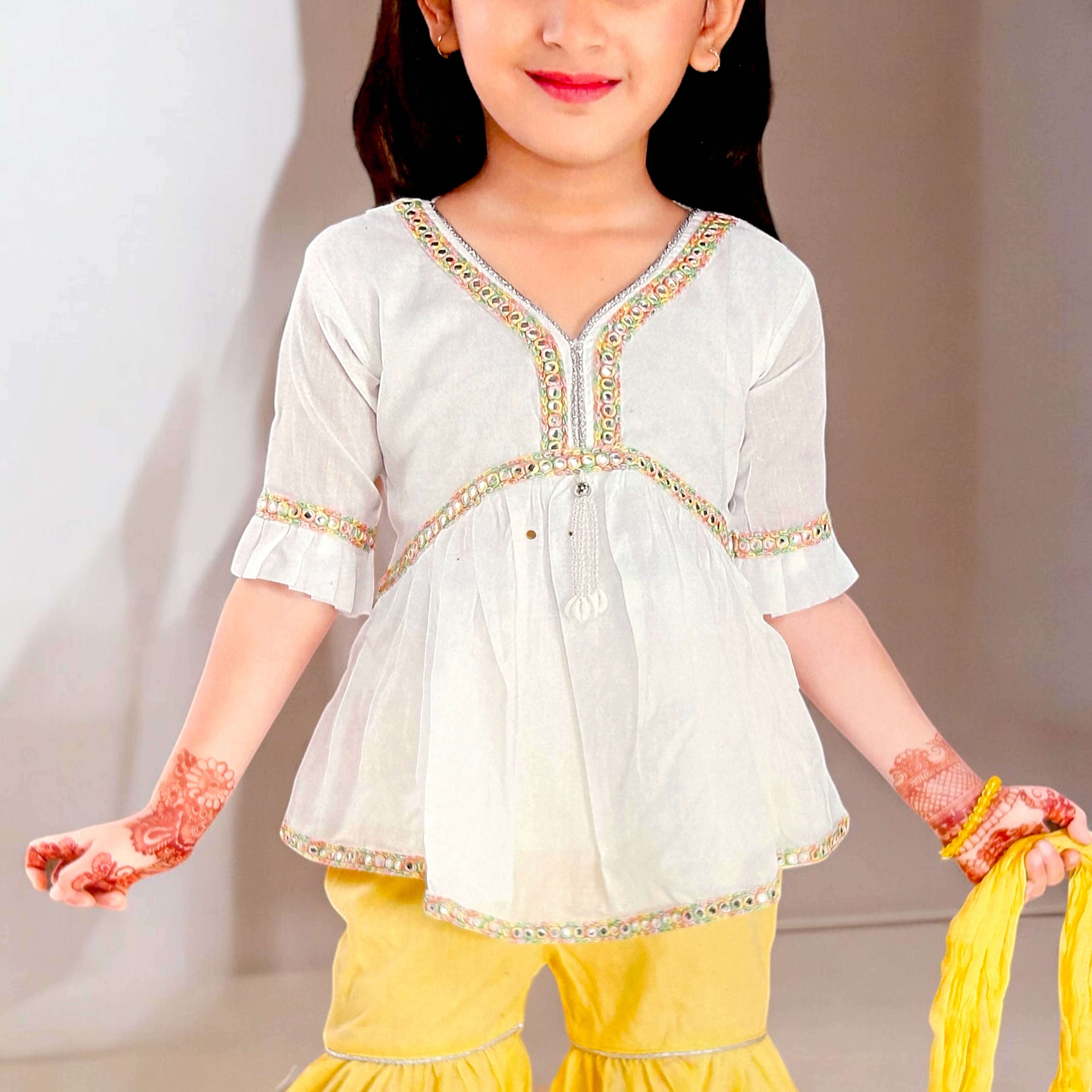 Chic Cotton Sahara Set for Girls - ShoppingMood
