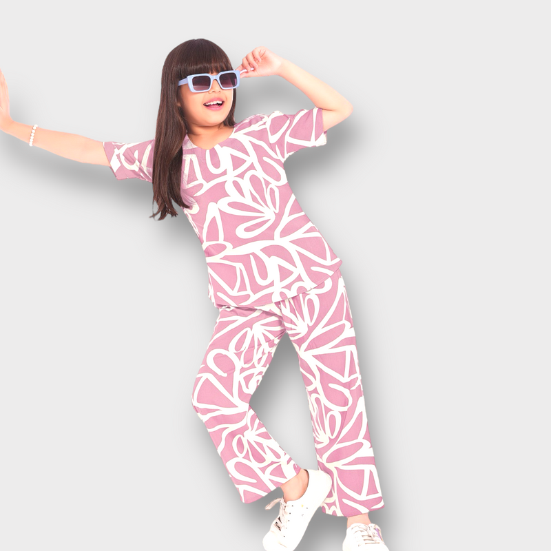 Kids Abstract Print Co-ord Set