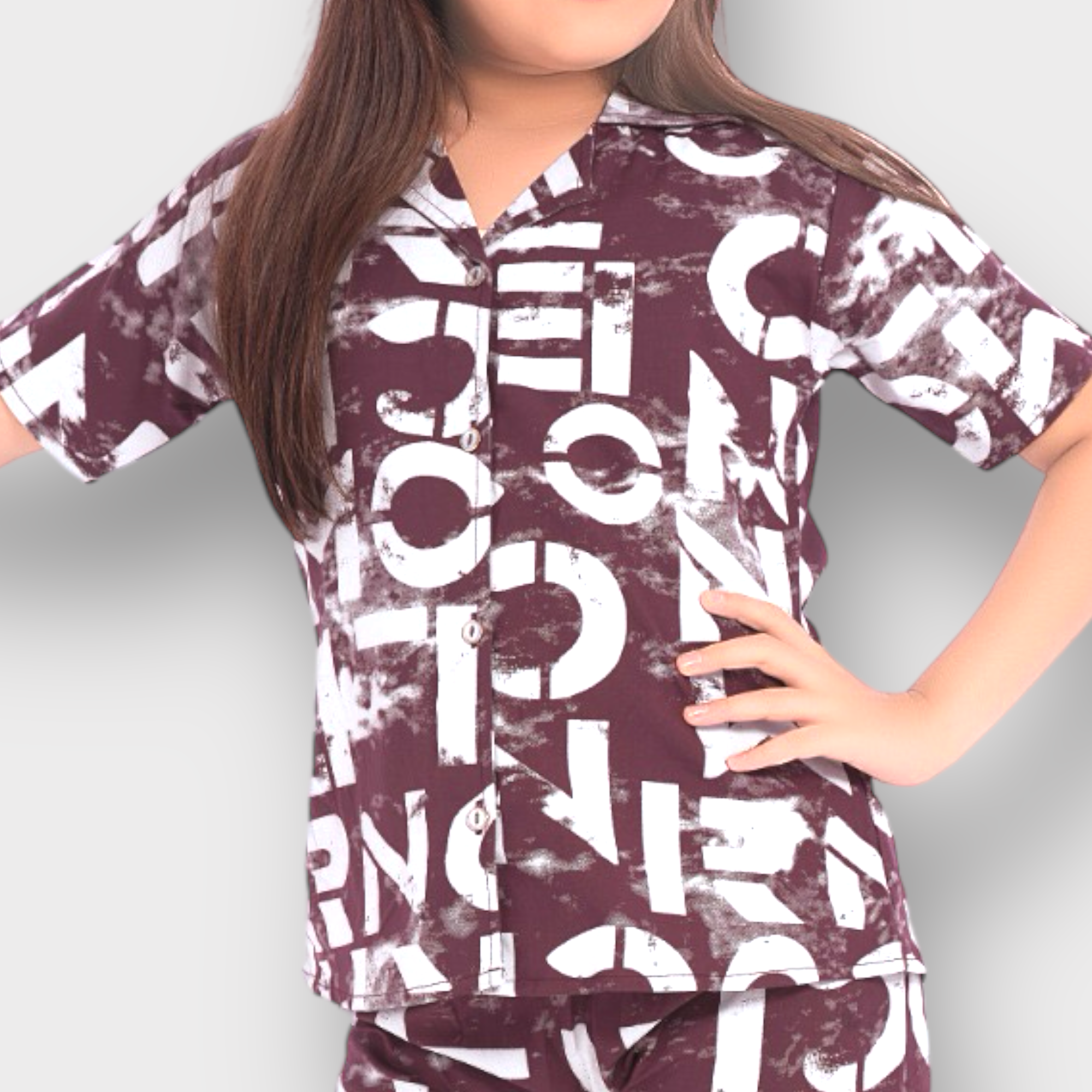 Kids Letter Print Co-ord Set - ShoppingMood