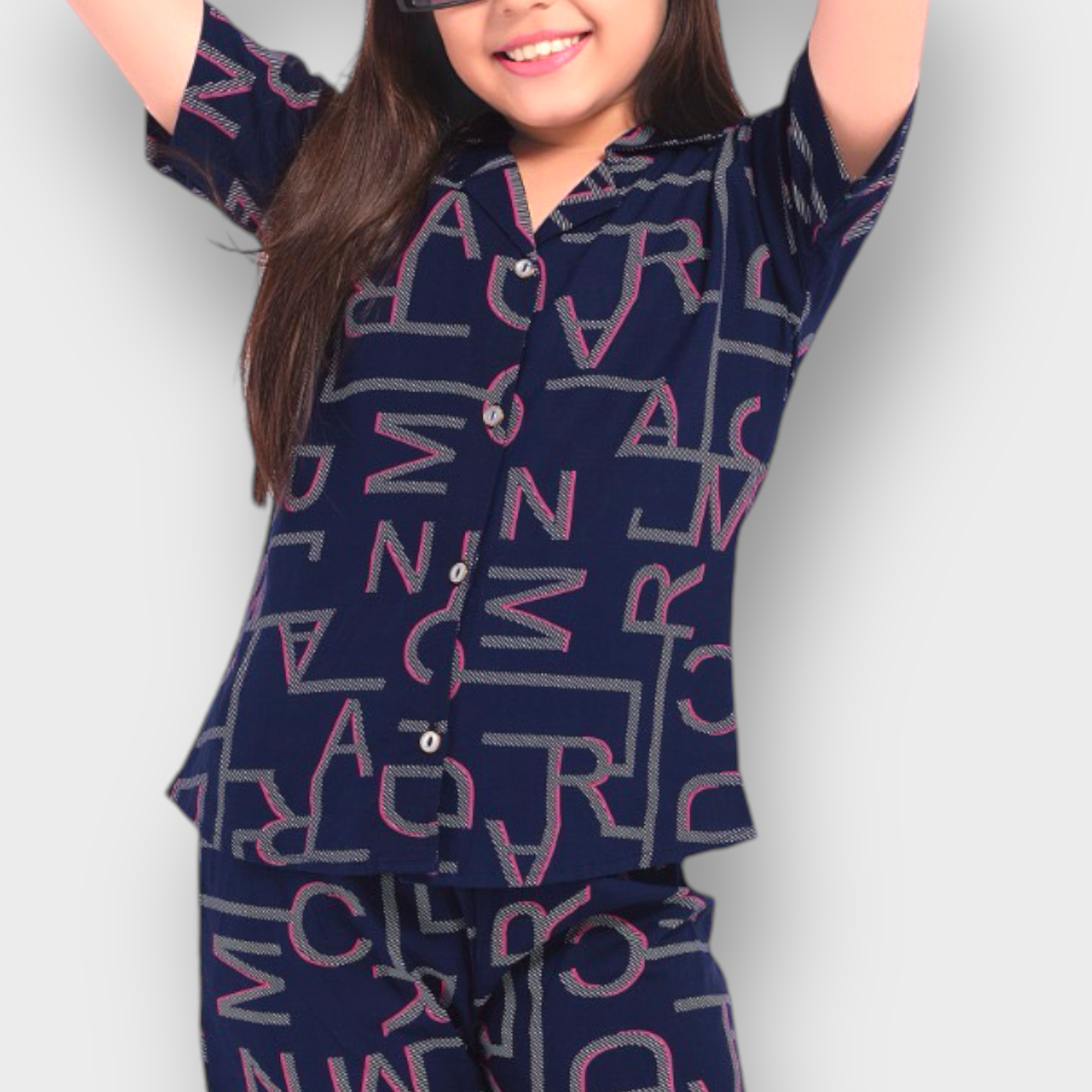 Kids Alphabet Print Co-ord Set - ShoppingMood